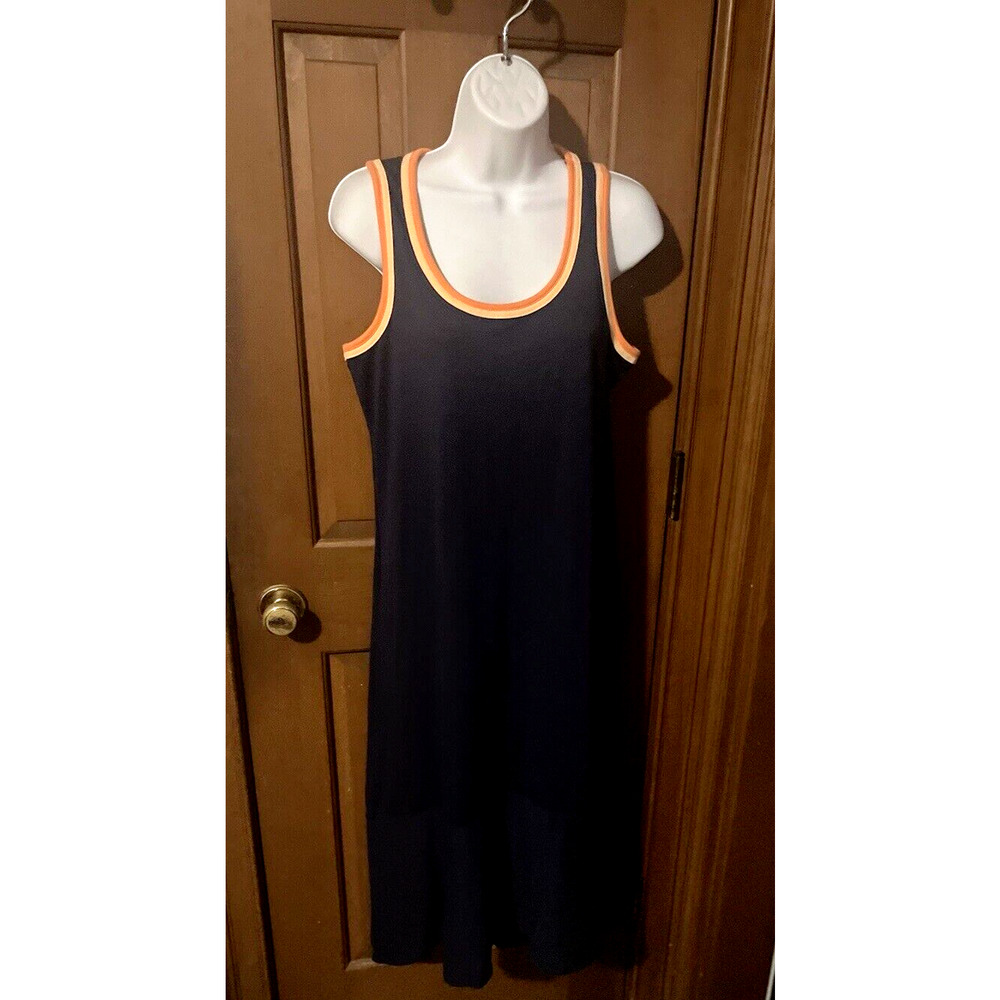 Topshop Kate Moss Sundress Women's Size Medium Dark Blue Multicolor Accents NWT